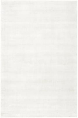 Tapis blanc ivoire en viscose tissé main Jane