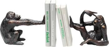 Handgefertigte Buchstützen Monkey, 2-tlg.