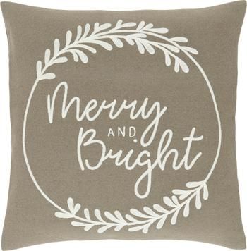 Vyšívaný povlak na polštář Merry and Bright