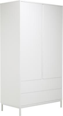 Armoire classique blanche Ikaro, 2 portes