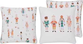 Housse de coussin 45x45 réversible Nutcracker par Candice Gray, 2 élém.