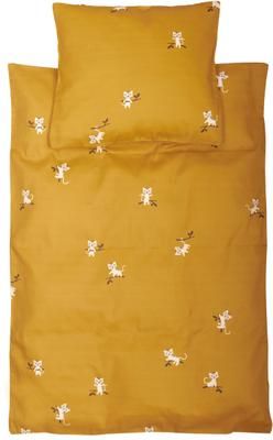 Parure de lit en satin de coton bio Tiger