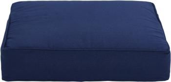 Coussin de chaise bleu foncé Zoey