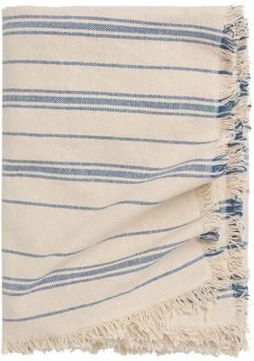 Copriletto in cotone a righe Capri
