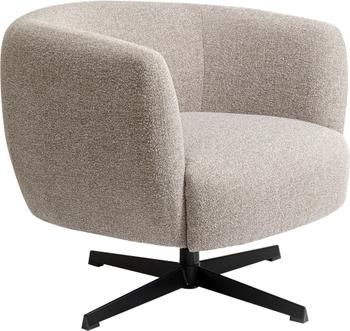 Fauteuil pivotant gris Ricky