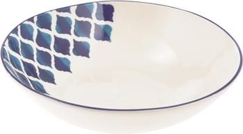 Saladier artisanal céramique Ikat, Ø 26 cm