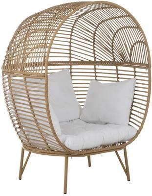 Sillón de ratán Oval