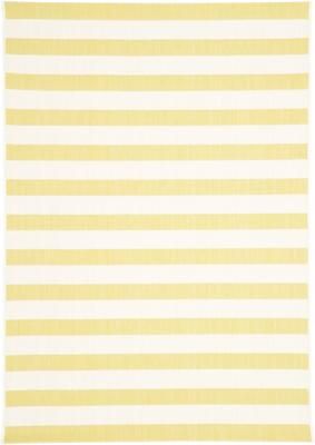 Tapis d'extérieur jaune blanc Axa