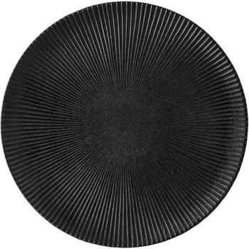 Assiette plate noire design Neri