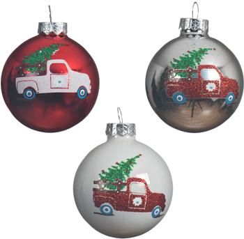 Kerstballen Cars Ø 6 cm, 3 stuks