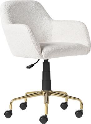 Sedia da scrivania in bouclé Lucie