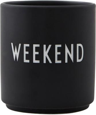 Mug design en porcelaine Favourite avec lettrage WEEKEND
