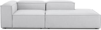 Méridienne modulable gris clair Lennon