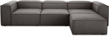 Canapé d'angle modulable gris anthracite Lennon
