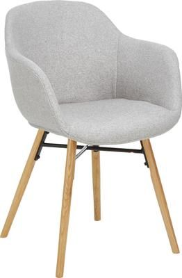 Petite chaise scandinave gris clair Fiji