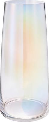 Große Mundgeblasene Glas-Vase Myla, irisierend
