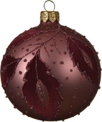 Weihnachtskugeln Violetta Ø 8 cm, 6 Stück