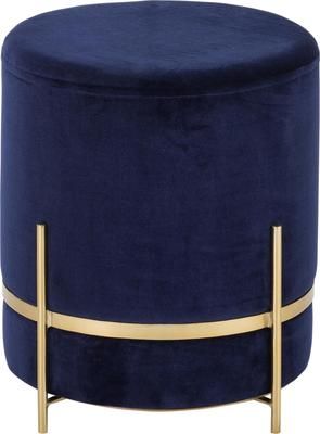 Tabouret velours bleu marine Haven