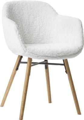 Kleine teddy fauteuil Fiji met smalle zitvlak