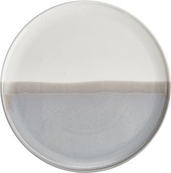 Assiette plate porcelaine Ilan, 2 pièces
