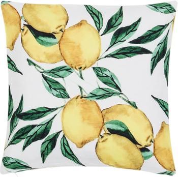 Katoenen kussenhoes Citrus met citroenen