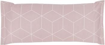 Funda de almohada de algodón Lynn, 45 x 110 cm
