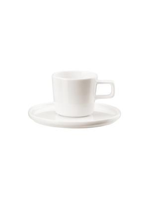 Tasse expresso porcelaine avec sous-tasse Oco, 6 pièces