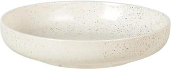 Assiette creuse rustique en grès cérame blanc crème Nordic Vanilla, Ø 22 cm, 4 pièces