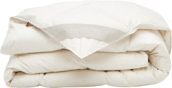 Přikrývka z organického prachového peří a organické bavlny Premium, lehká
