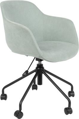 Chaise de bureau pivotante vert clair Junzo