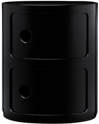 Contenitore nero di design con 2 cassetti Componibili