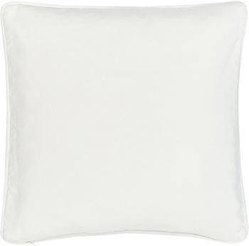 Housse de coussin velours blanc crème uni Dana