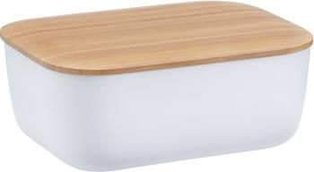 Butterdose Box-It in Weiß mit Bambusdeckel