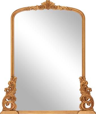 Miroir mural baroque cadre en bois doré Fabricio