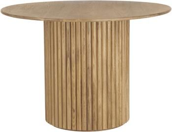 Okrúhly drevený jedálenský stôl Janina, Ø 110 cm