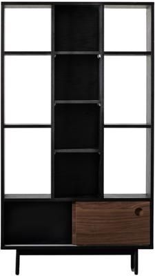 Étagère en bois avec 2 portes coulissantes Barbican