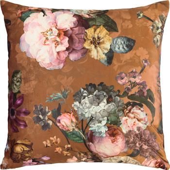 Coussin 50x50 velours Fleur