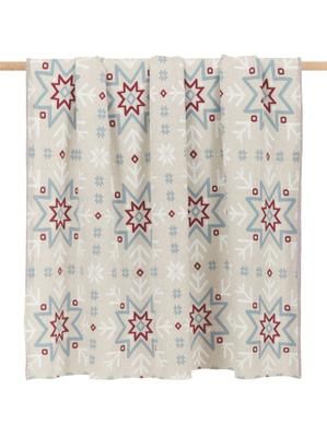 Pled z bawełny Snowflake