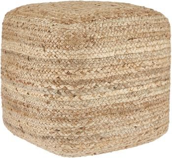 Handgefertigter Pouf Bono aus Jute