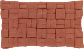 Housse de coussin rectangulaire rouille Norman