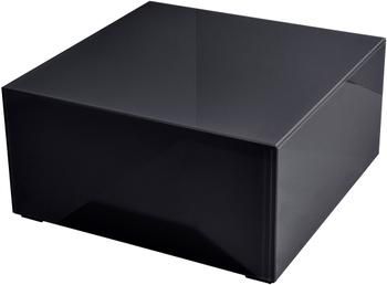 Table basse noire Pop, surface réfléchissante