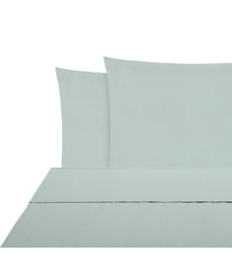 Set lenzuola in cotone percalle verde salvia Elsie