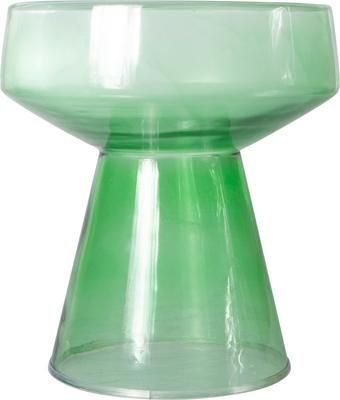 Table d'appoint verre vert Ambe