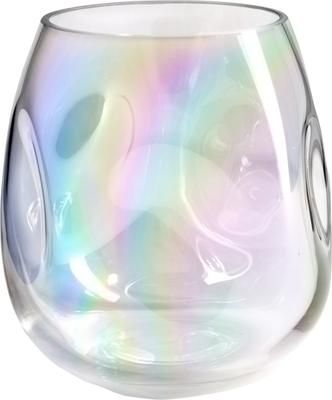 Vase irisé verre soufflé bouche Rainbow