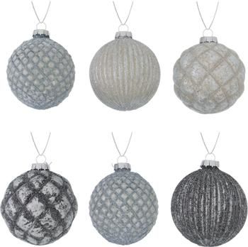 Weihnachtskugel-Set Evie Ø 8 cm, 6-tlg.