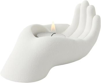 Bougeoir porcelaine blanc Hand