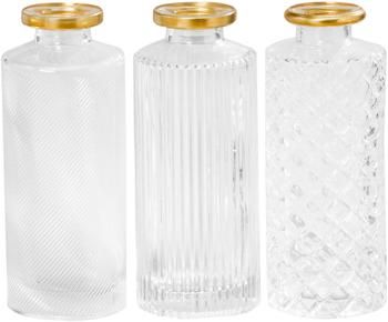 Petit vase avec bord doré Adore, 3 élém.
