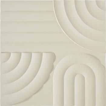 Wandobjekt Massimo aus Holz in Beige