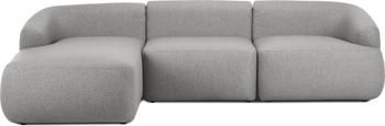 Canapé d'angle modulable gris Sofia
