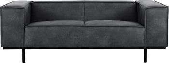 Sofa skórzana z metalowymi nogami Abigail (2-osobowa)
